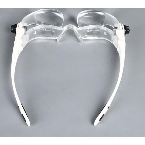 Magnifier 3.8X Bracket TV Glasses Headband Loupe Goggles Magnifying Glass with Phone Holder Glasses Case