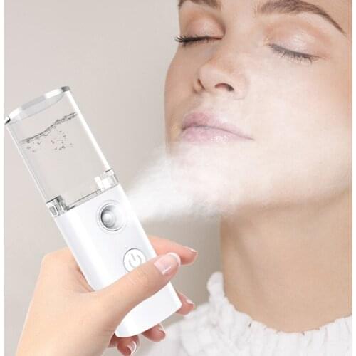 30ml Face Moisturizing Humidifier Water Replenishing Instrument Nano Mist Facial Steamer Skin Tool with Charging Cable
