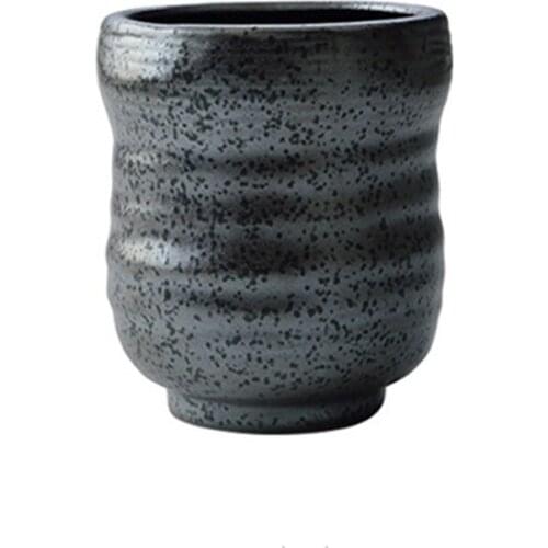 Retro Water Mug Vintage tea cup stoneware ceramic coffee mug hand-painted mug lattice creative and wind ceramic tea mug