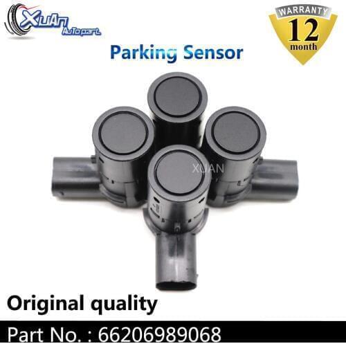 XUAN 4pcs Car Front Rear PDC Parking Sensor 66206989068 For BMW E39 E53 E60 E61 E64 E65 E83 R50 R52 R53 525i 530i 540i M5 X5 Z4