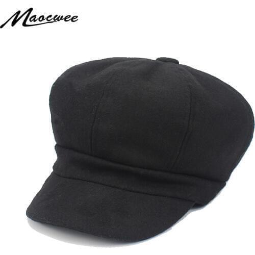 Super warm High Quality Fashion Artist cotton Women Beret Hat for Women Cap Female Cap Casual Dome Bare Chapeu hats Boina 2018