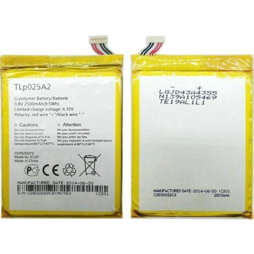 1pcs 100% High Quality 2500mAh Battery For Alcatel pop 2 7043A 7043Y 7043K phone
