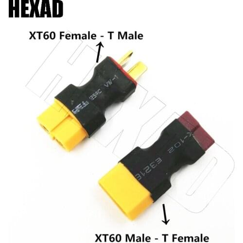 1PC RC XT60 Male/Female To Deans Plug T Female/Male Connector Adapter Car Plane Helicopter Quadcopter Lipo Battery RC parts