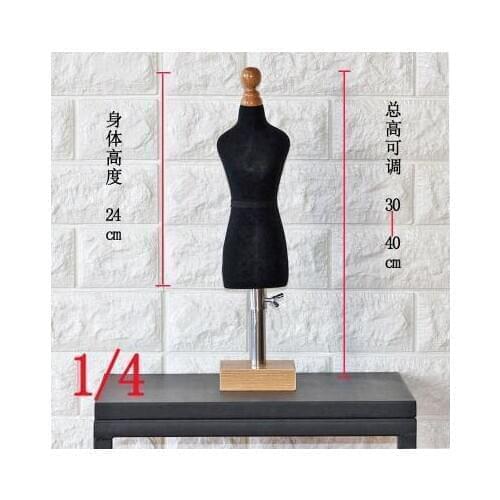 1/4 FEMALE black woman body mannequin sewing for female clothes,busto dresses form stand1:4 scale Jersey bust can pin 1pc C760