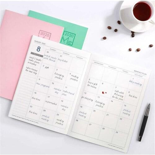 2020 2021 Calendar Month Planner Schedule Daily Weekly Planner Notebook Agenda Planner Organizer School Office Stationery Supply