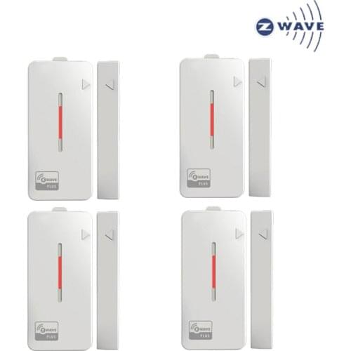 4PCS/lot Z-wave Plus Smart Home Door/Window Contact Sensor Smart Home Automation Sensor EU 868.4MHZ Compatiable Smartthings