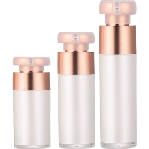 5pcs 15/30/50ml Acrylic Airless Cosmetic Cream Pump Bottle Travel Size Dispenser Containers Travel Pump Bottle