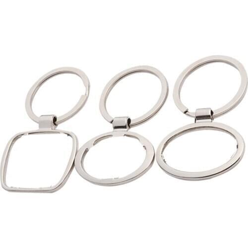 50pcs Hollow Metal Car Logo Keychain Key Chain Keyring Key Ring For VW Hyundai Peugeot Honda Toyota Chevrolet Volvo Nissan