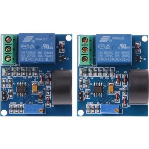 5A Overcurrent Protection Relay Module AC Current Detection Board 12V/5V Relay
