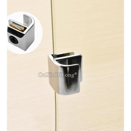 Brand New 10PCS Zinc Alloy Wine/Display Cabinet Glass Cabinet Door Handles Glass Clamps Clip Handles No Drilling for 3~5mm Glass