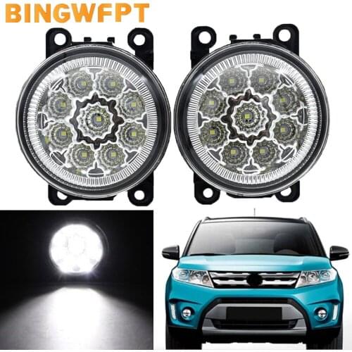 2Pcs Car LED Fog Light H11 For Suzuki Grand Vitara 2 Closed Off-Road Vehicle JT 2007-2013 Driving Lamp DRL