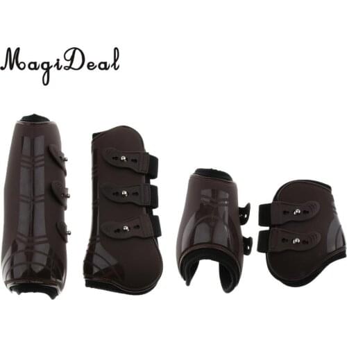 Horse Leg Boots Hind Front Leg Tendon Protect Wraps Cover Equestrian Wear universal size