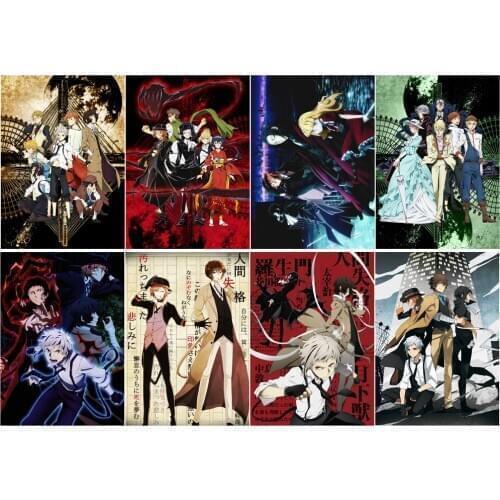 Bungou Stray Dogs Polypropylene A3 8 pieces Posters wall poster PPP019