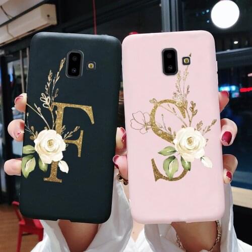 Cute Letters Soft Silicon Phone Case For Samsung Galaxy J4 J6 Plus J8 2018 Back Cover on Samsung J4 J6 Plus J4+ J6+ J8 2018 Case