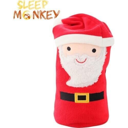 Christmas blanket Snowman Blanket Pillow Santa Claus Shaped Fleece Blankets Elk ， Penguin， Snowman Cloak blanket