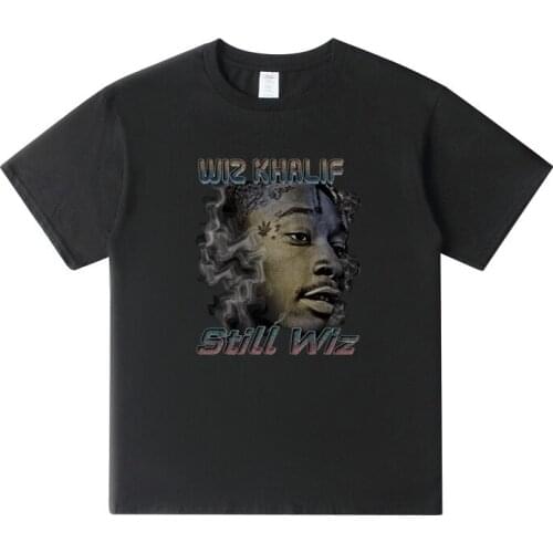 High Street Hip Hop 2021 Summer 90s Shirt Rappers Dark Retro T Shirts Cool Men Streetwear Graphic Tees Loose Cotton T-shirts