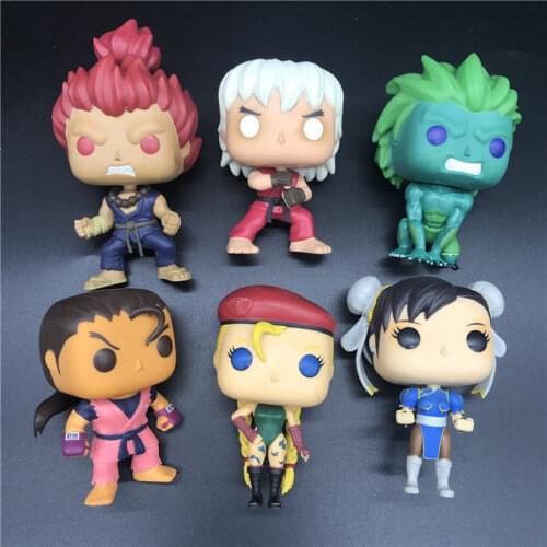 Games Streets-Fighters Character model toy BLANKA/ CAMMY/ AKUMA/VIOLENT KEN/CHUN LI/DAN/Favorite toy best gift