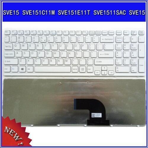 Laptop Keyboard For SONY SVE15 SVE151C11M SVE151E11T SVE1511SAC SVE15 Notebook Replace US Keyboard