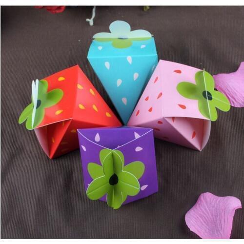 10pcs/lot 2015 new strawberry candy boxe, candy boxes, Korean wedding candy creative bags, wedding supplies, party decorations