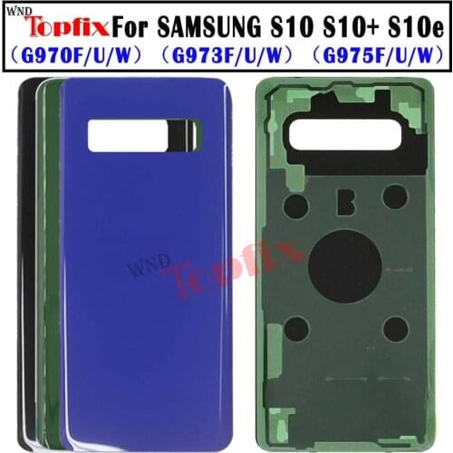 For Samsung Galaxy S10 Plus Battery Cover S10E Back Battery Cover Door Rear Glass S10 Battery Door Cover Housing Case