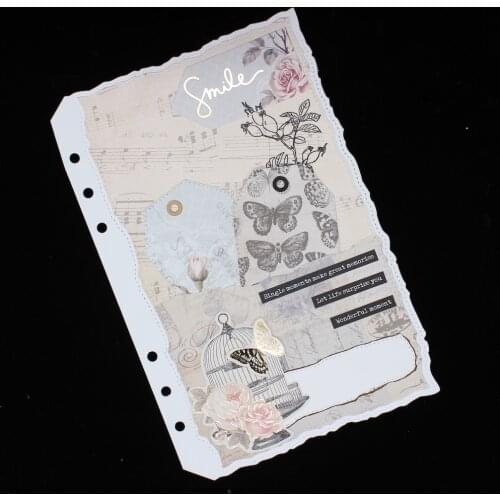 KSCRAFT A5 Torn Edges Planner Page Metal Cutting Dies Stencils for DIY Scrapbooking Decorative Embossing DIY Paper Cards