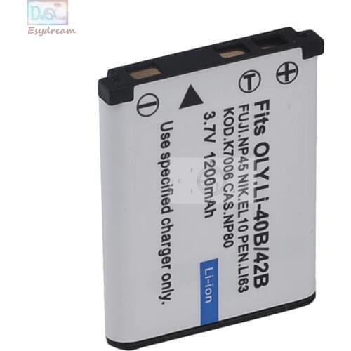 LI-42B Li-40B LI42B li40B 1200mAh Camera Battery for Olympus FE-3010 FE-4010 FE-5000 PM061