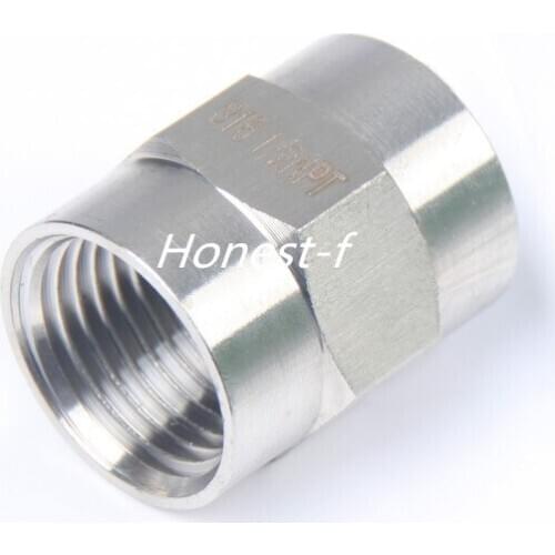 LTWFITTING Bar Production Stainless Steel 316 Pipe Fitting 1/2" Female NPT Coupling Water Boat