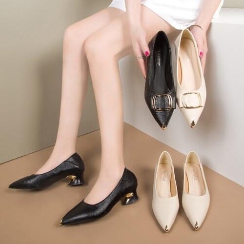 Moda apontou toe raso feminino único sapatos elegantes senhoras carreira sapatos de trabalho tecido stiletto salto alto vestido