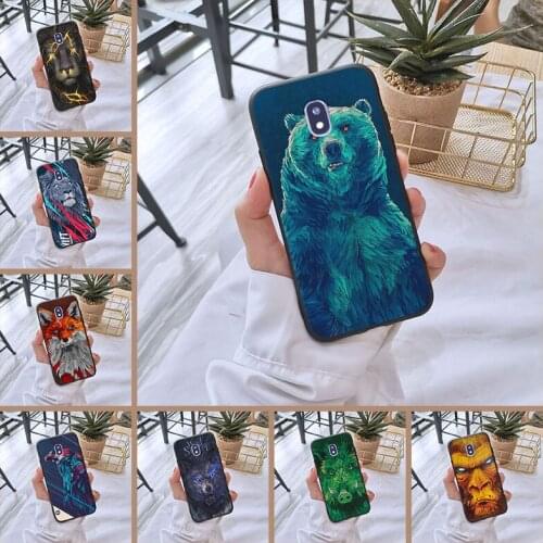 Cool Wolf Bear Soft Back Cover For Samsung Galaxy J2 J5 J7 Prime J3 J5 J7 2015 2016 2017 J4 J6 J8 Plus 2018 Phone Case Silicone