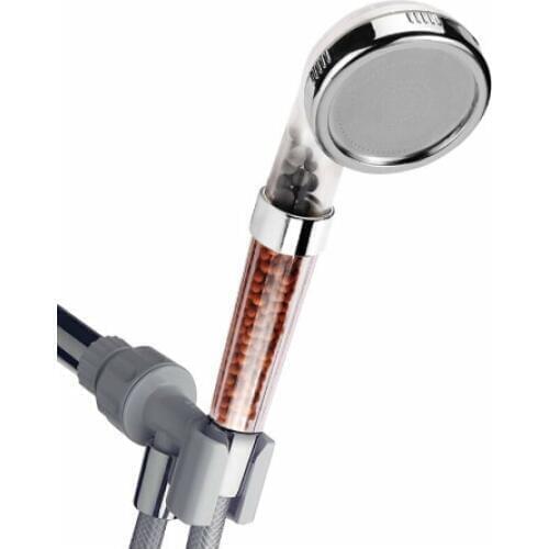 Shower Head High Pressure Stone Stream Handheld Bath Shower Head With Negative Ion Activated Ceramic Balls