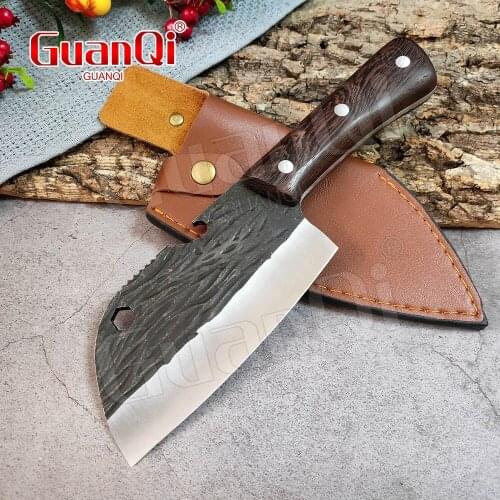 Stainless Steel Butcher Knife Fishing Filleting Knives Forged Chef Knife Meat Cleaver Outdoor Survival Camping Hunting Knife