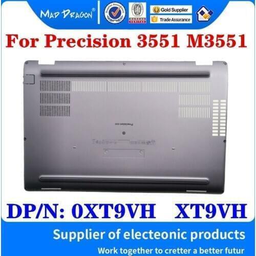 New 0XT9VH XT9VH For Dell Precision 3551 M3551 Laptop Access Panel Door Cover Lower Bottom Cover Base Lid Back Shell Silver Gray