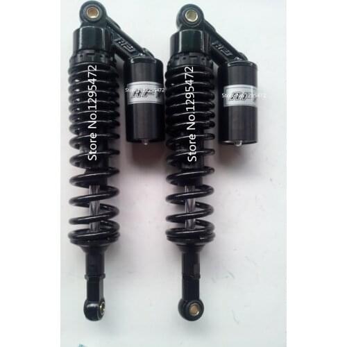 New universal 370mm/375mm/380mm 8mm spring motorcycle Air shock absorber for YAMAHA XT500 HONDA all black