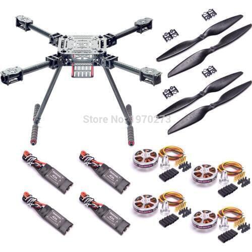 Upgrade F550 ZD550 550mm Carbon Fiber Quadcopter + 5010 360KV / 750KV Motor + 40A 2-6S OPTO Brushless ESC