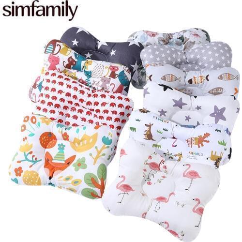 [simfamily] 100% Cotton Baby Pillow Newborn Baby Anti Flat Head Baby Sleep Pillow Baby Bedding Sleep Positioner Support Pillow