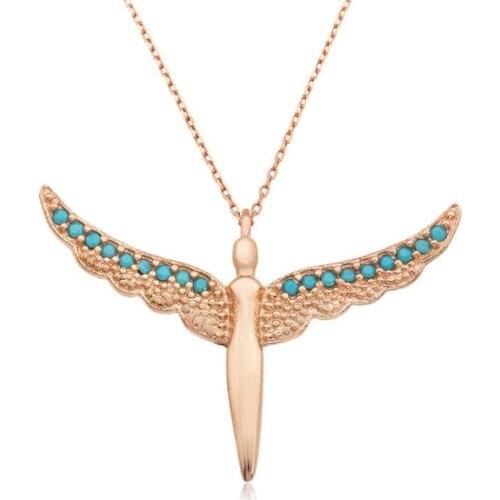 Tevuli 925 Sterling Silver Wing Angel Lady Necklace