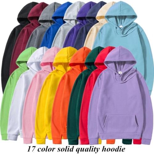 Hoodies Sweatshirts Men Woman Fashion Solid color Red Black Gray Pink Autumn Winter fleece Hip Hop Hoody Male Brand Casual Tops