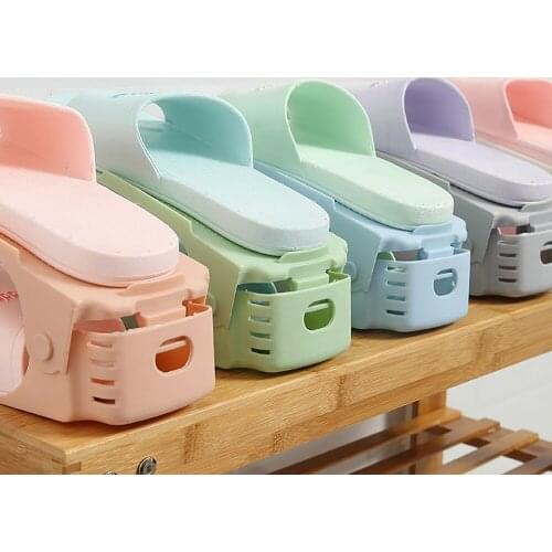 Integrated Shoe Rack Storage Shoe Rack Space-saving Storage Rack Simple Plastic Shoe Rack Double-layer Shoe Rack Shoe Storage