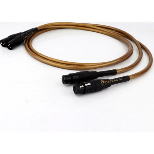 1 Pair HI-End Hexlink Golden X421 XLR Interconnect cable hifi audio XR1811 XLR male to XLR female extension cable balanced cord