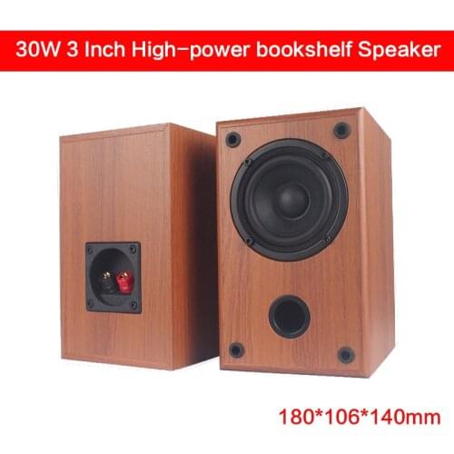 30W High-power 3 Inch Home Bookshelf Speaker Fever Passive Desktop Audio DIY HiFi Computer Subwoofer Satellite Box Speakers