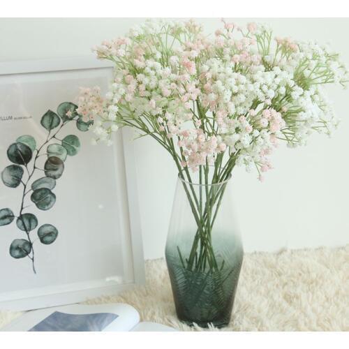 62cm 135 Gypsophila Fake Flower Heads DIY Artificial Flower Branch Babys Wreath Wedding Home Garden Party Decoration