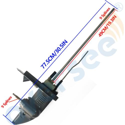 6E0-45300 OUTBOARD 5 HP LOWER UNIT ASSY For YAMAHA 4 HP GEARBO 6E0-45300-03-4D SHORT SHAFT