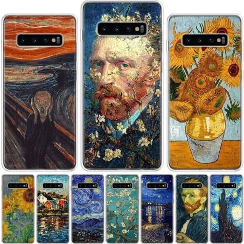 Van Gogh oil painting Phone Case For Samsung Galaxy A51 A71 A50 A70 A80 A90 A01 A6 A7 A8 A10 A10S A20S A20E A30 A40 Plus Cover