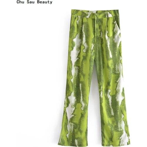 Женские брюки с высокой талией Chu Sau beauty China At AliExpress