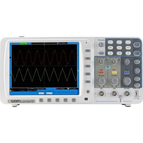 OWON SDS7102V Smart Digital Storage Oscilloscope 8"inch LCD 100MHz 2CH 1GSa/s VGA USB Osciloscopio Handheld Oscilloscopes