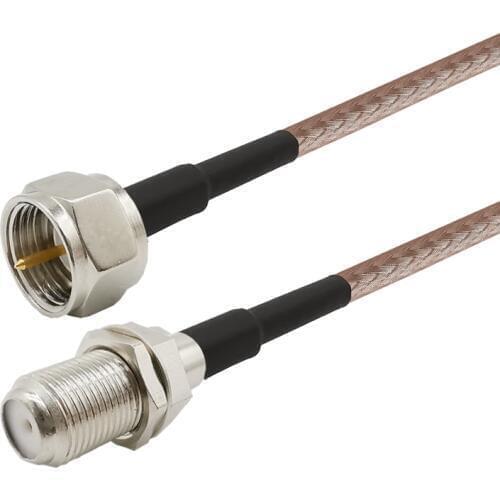 F-Type Cable F Male to F Female RG316 Cable Adapter F Type TV Cable Satellite 50ohm For DVB-T2 ATSC Digital TV HDTV Antenna