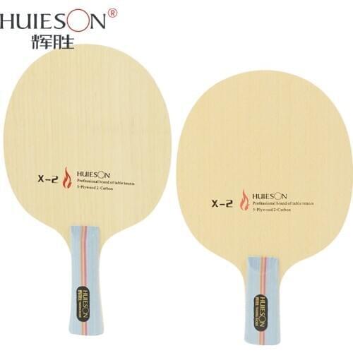 Huieson 7 Ply Hybrid Carbon Table Tennis Racket Blade with Big Central Ayous Wood for Fast Attack Loop killing Training X2