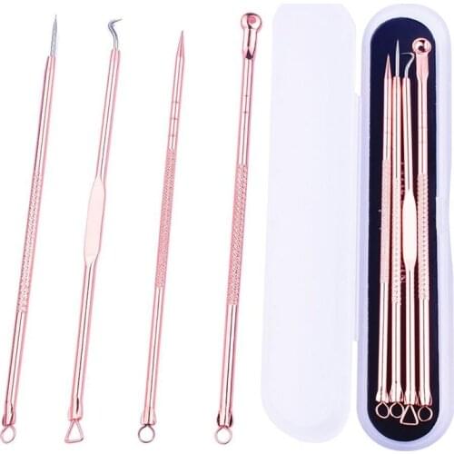 1/3/4/5pcs Blackhead Remover Cleaner Tool Acne Blemish Needle Pimple Spot Extractor Makeup Facial Face Cleaning Tools