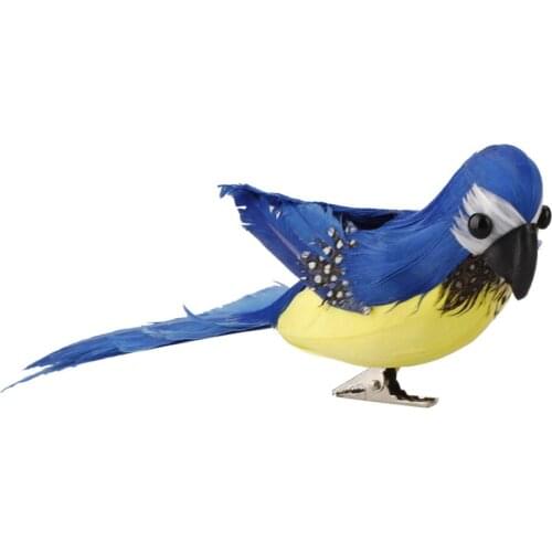 Simulation Parrot Foam Feather Artificial Bird Parrots Wall Hanging Lawn Home Fake Decor 18 Cm Shop Window Photography Props