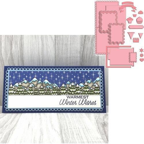 Cute DIY Card Metal Cutting Dies Stencils DIY Frame Decoration dies scrapbooking dies Scrapbooking 2020